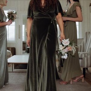 Baltic Born Meghan Velvet Wrap Maxi Dress